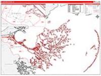 St. Bernard Parish (), La Carrier Route Wall Map